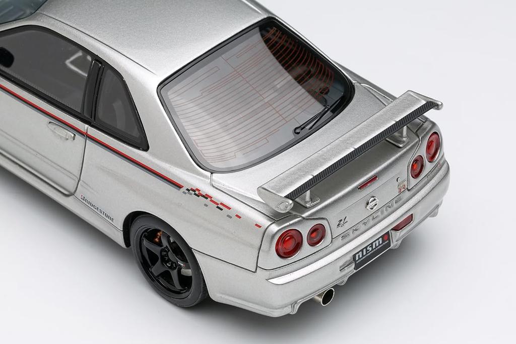 Make Up EIDOLON Scale Nismo R34 Prototype Tokyo Auto Salon 2001 Silver Finished Product EM791 1/43 GT-R Z-tune