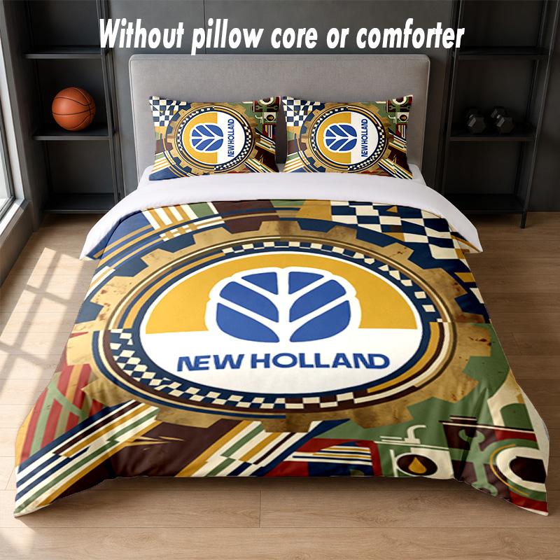 New Holland Design Bed Bedding Set 1 Duvet Cover + 2 Pillowcases Soft Breathable Household Bed Linens