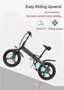 LANKELEISI G660 20-inch Foldable Urban Electric bicycle,500W48V12.8AH,Max Range 110 km,Max Load 120 Kg