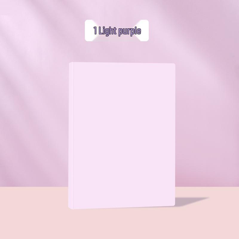 Gradient Color A4 Document Binder and Storage Book, Large Capacity, Student Test Paper Organizer, Xiaohongshu Style.