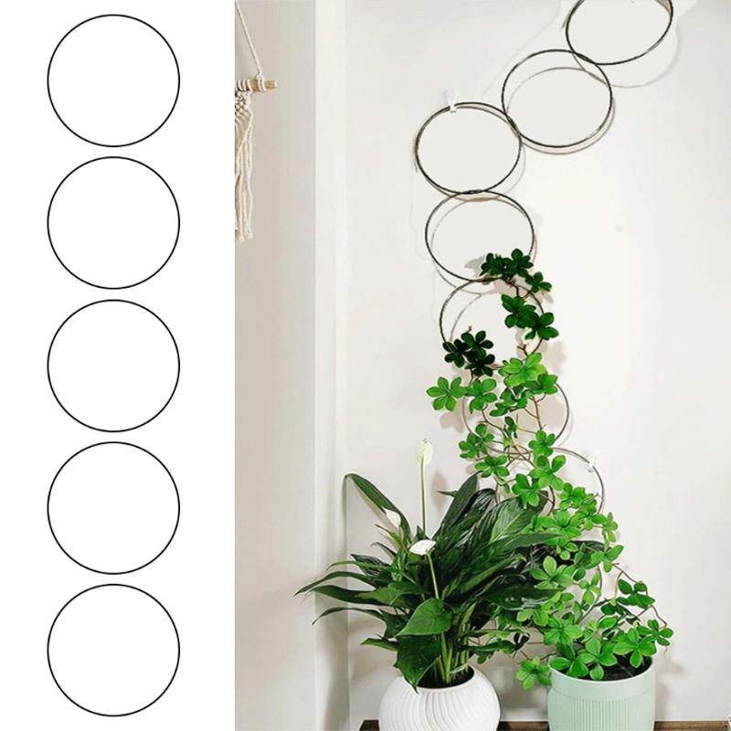 Practical Vine Climbing Lattice Small Potted Plant Metal Trellis Set Climbing Vine Support for Garden Decoration