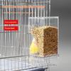 Mangiatoia Automatica Senza Sporco Contenitore Trasparente per Cibo da Appendere per Gabbia Pappagalli Grande Capacità per Alimentazione Uccelli