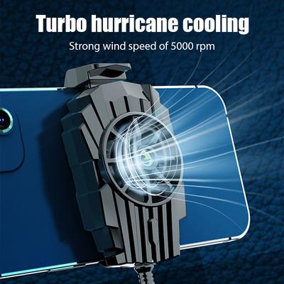 Refroidisseur de téléphone portable G6 pour accessoires de jeu, ventilateur de radiateur silencieux pour iPhone, Samsung, Xiaomi, téléphone portable, refroidissement de jeu universel USB