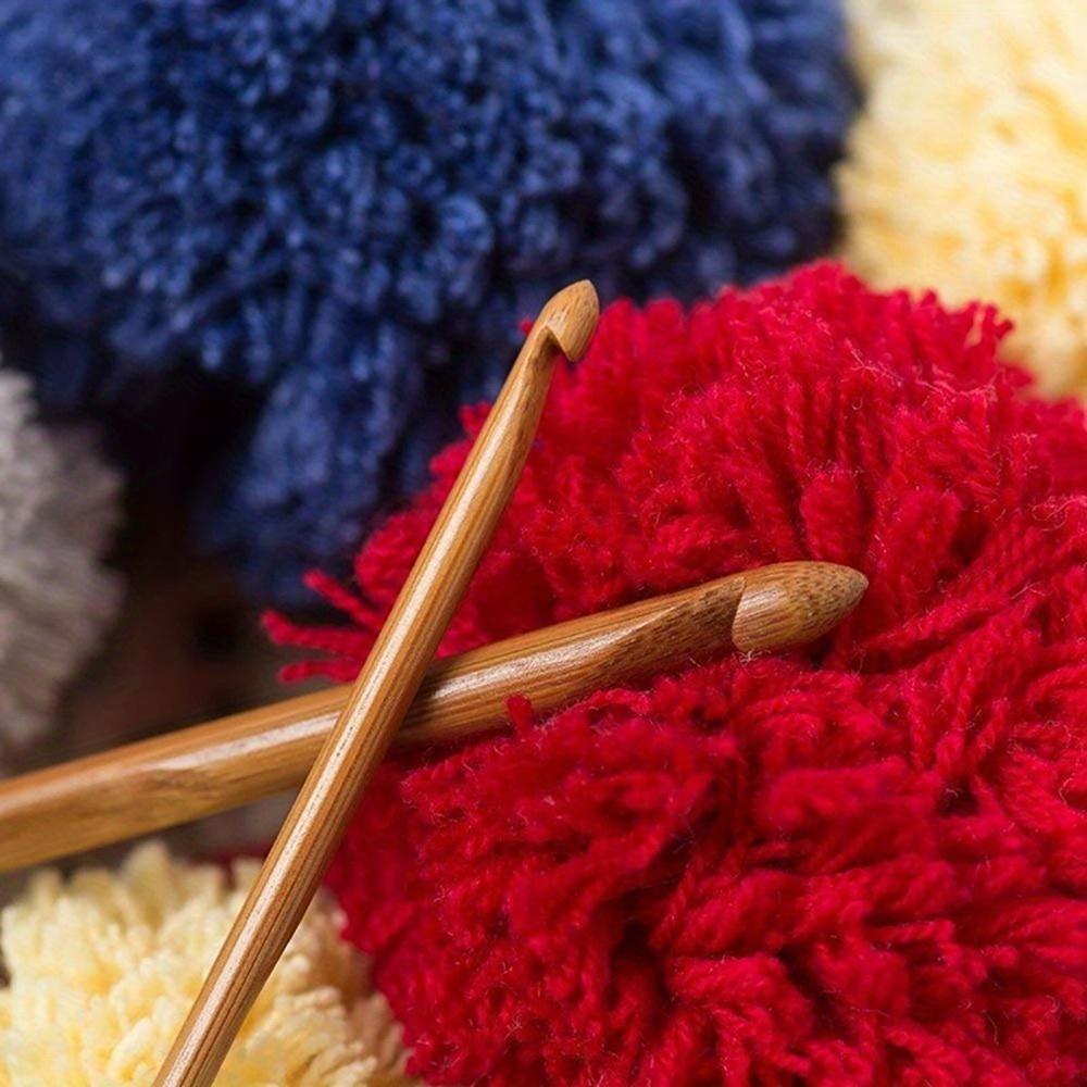 12 kusů háčkovacích háčků s bambusovou rukojetí, háčkovací nástroje, řemesla, 3 mm-10 mm