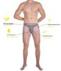 Qinghe Men's Ultra-Thin Silk Pantyhose with Sexy Invisible 200-Lb Support