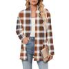 Women's Long Sleeve Cardigan V Neck Fashion Printed Shirt Lightweight  Casual Loose Thin Cardigans With Pockets