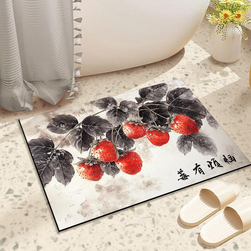 Ancient Fruit Diatom Mud Household Absorbent Mat Toilet Toilet Floor Mat Washroom Floor Mat Anti-slip Wear