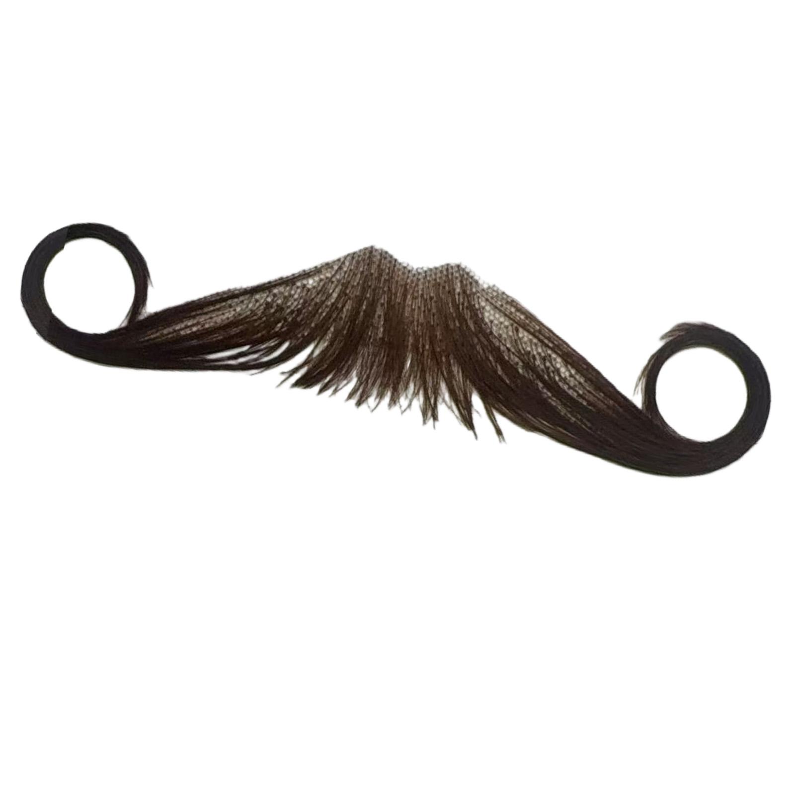 Fake Mustaches Adhesive Novelties Hairy Beard Costume Facials Hair for Halloween Christmas Party Supplies Decorations коричневый