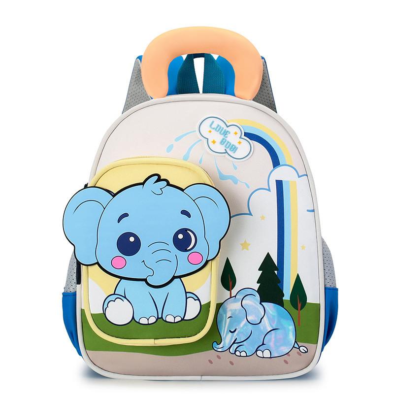 Toddler Kids Backpack With Cartoon Animal Design And Ventilated Back Panel For Kindergarten