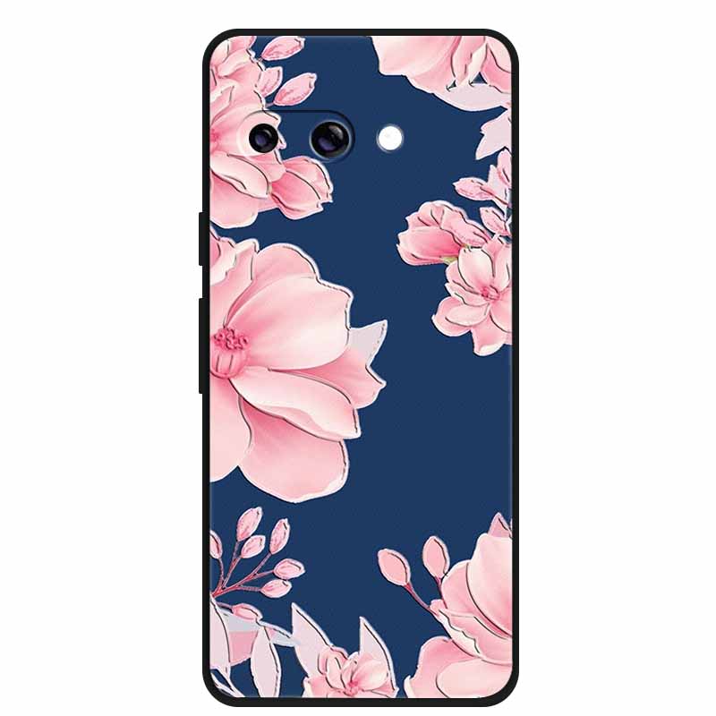 For Google Pixel 9A 5G Case 3D Relief Flower Emboss Soft Silicone various Flower Cartoon Cat Cover For Google Pixel 9a TPU Cases