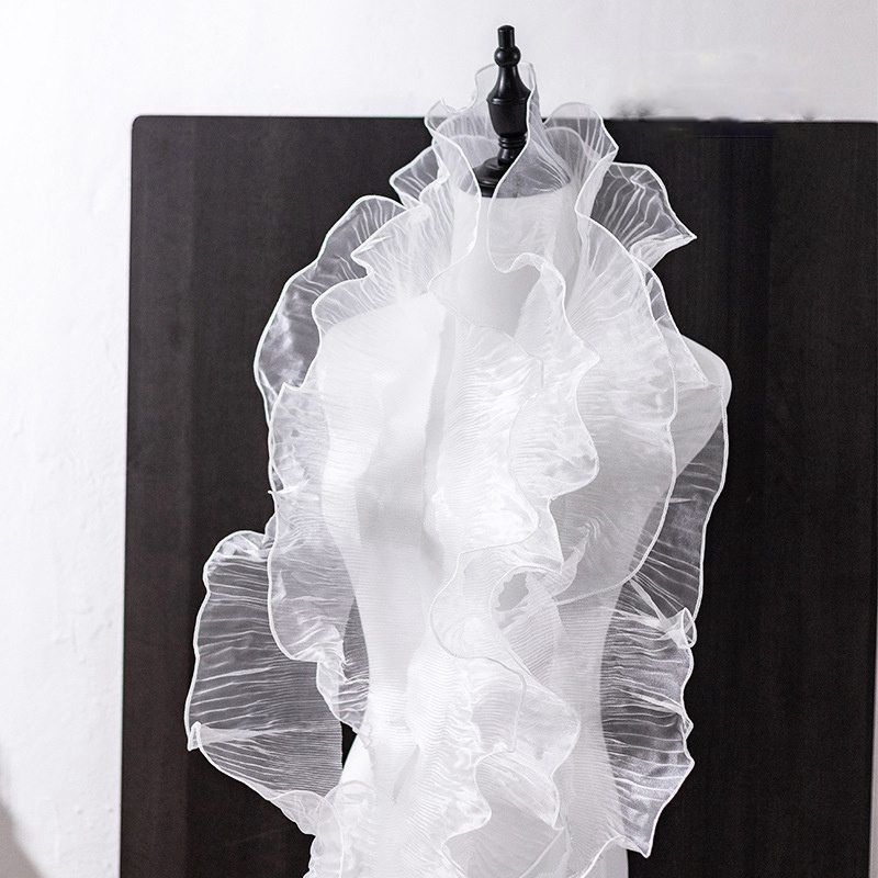 Meerjungfrau-Farbe, Netzstoff, Spitze, Kleidungszubehör, DIY, dekorativer Ausschnitt, Ärmel, Rock, Saum, Stoff, Breite 12 cm