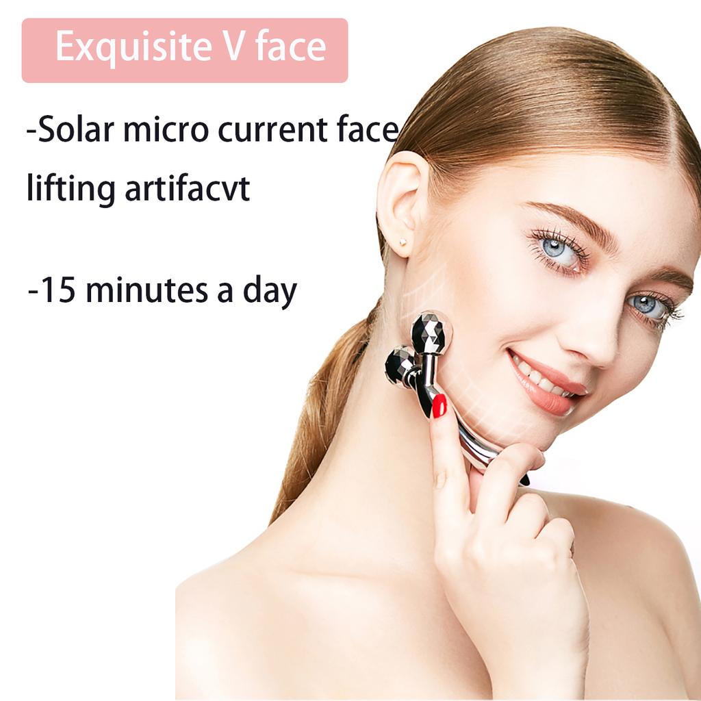 Cloud Prime 3D Roller Massager Y Shape 360 Rotate Thin Face Body Shaping Relaxation Wrinkle Remover Facial Massager Tool