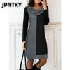 JPNTKY Fashion Autumn Winter Long Sleeve Casual Dresses