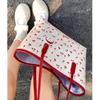 Cherry Print Tote Bag Purse Women New Harajuku Aesthetic Large Capacity Handbag Female Retro Sweet Y2k Shoulder Bags Wallets