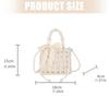 Elegant Crossbody Purse With Colorful Bead Embellishments Roomy PVC Bag Shoulder Handbag For Everyday Essential  Silver