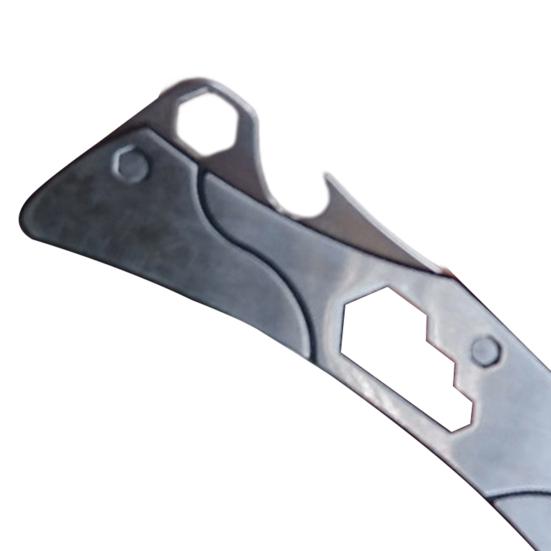 Foldable Knife High Hardness Sharp Blade Wrench Tail Opener Wear-Resistant Rust-proof 3 In 1 Folding Cutter Camping Supply