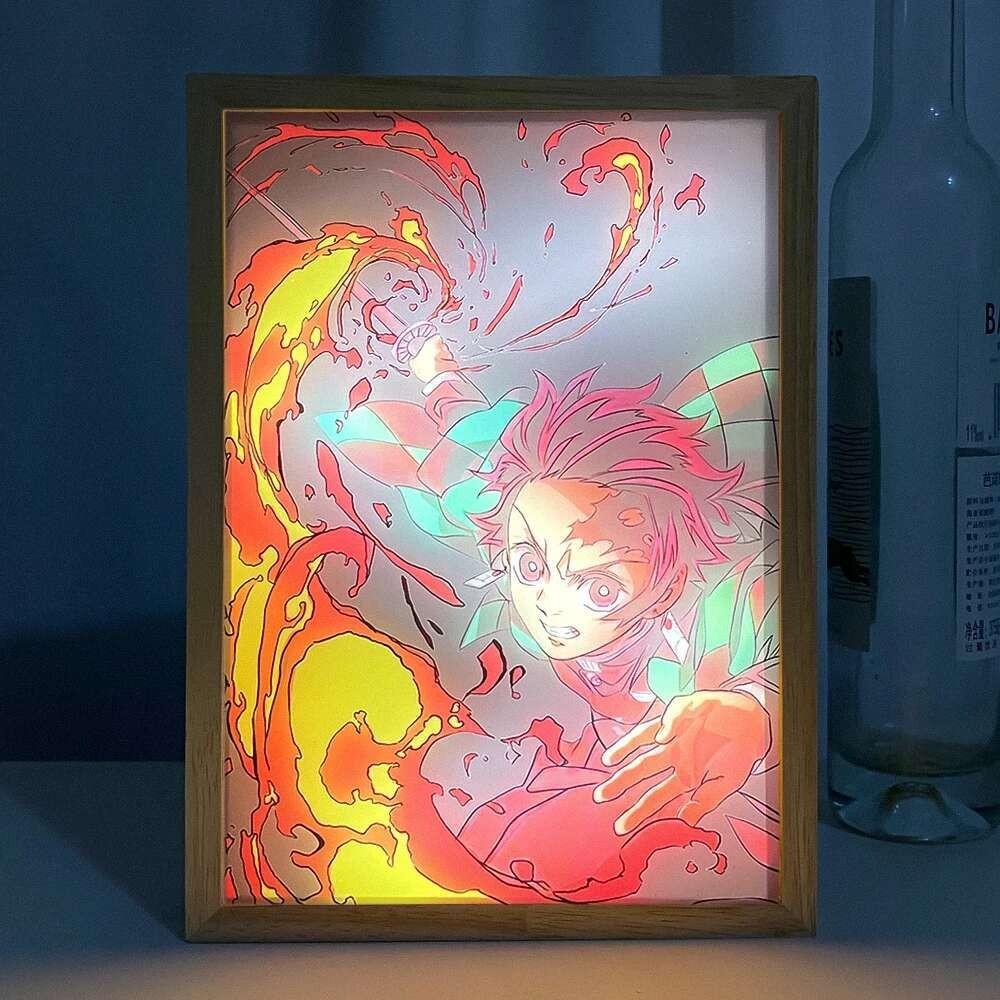 

Demon Slayer Light Painting Agatsuma Zenitsu Figure Night Light