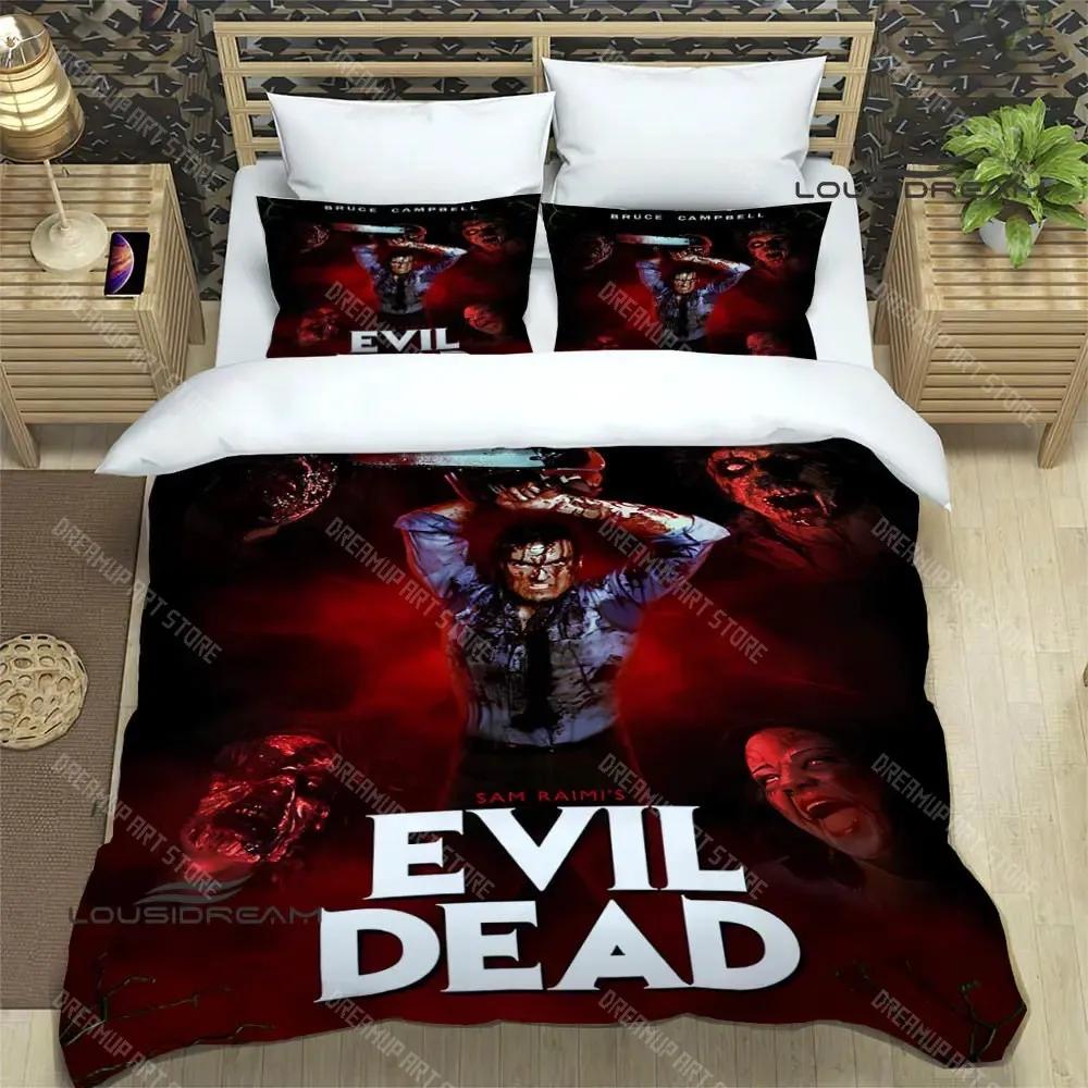 Set Biancheria da Letto Stampata The Evil Dead Set di Articoli Raffinati Copripiumino Set Piumone Letto Set Biancheria da Letto Lussuoso Regalo di Compleanno