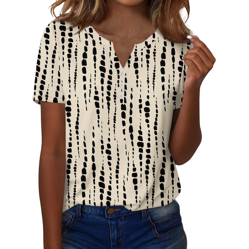 Summer Tops For Women Button Down Blouses For Women Dressy Casual V Neck T Shirts