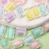 Acryl Mattiert/Transparent Mode Kreative Anhänger DIY Schmuckzubehör Kernspinn 8-Eckig Zylindrische Lose Perlen 20 Stück