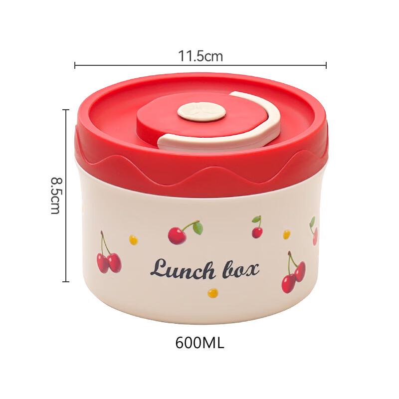 600ML 304 Stainless Steel Insulated Round Lunch Box