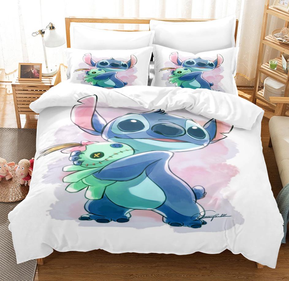 Bedding Home Textile Quilt Cover Digital Printing Three-Piece Set 3D