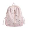 Schoolbag Korean Version Ins Cartoon Star Backpack Female College Style Student School Bag Fashion Casual Versatile Large Capacity Backpack