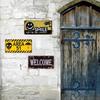 Warning No Smoking Caution Metal Aluminum Signs Vintage Plaque Auto Plate Embossed Tag Garage Bars Pubs Clubs Home Wall Decor