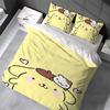 P-Pompompurin Kawaii Duvet Cover Set Home Style Bedding Soft Laundry Cotton Bed 3 Piece Set Student Dormitory Gift