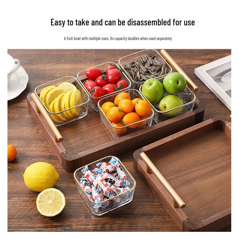 SMVP Luxury Walnut Wood Serving Tray
