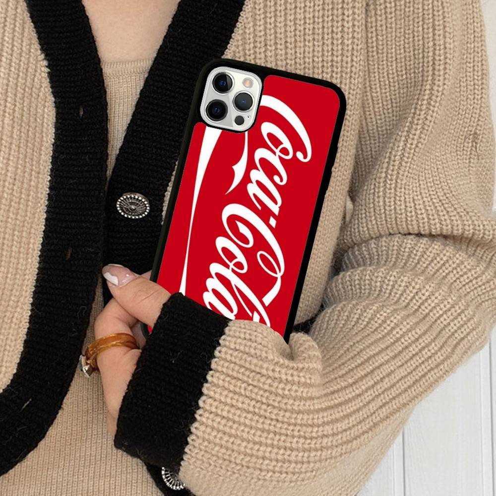 

Модный чехол для телефона с логотипом C-Coca C-Cola Для IPhone 16 Pro Max 15 14 Plus 14 13 12 11 17 PC+TPU Задняя крышка iPhone 15pro max