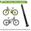 HOPESPANNER Universal 31.6x400mm Carbon Fiber Pattern Gloss Black Bicycle Seatpost Shock Absorbing Bike Saddle Post Seat Tube Carbon Fiber 1 Piece