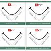 Handon Folding Magnetic Arc Shower Curtain with Aluminum Rod
