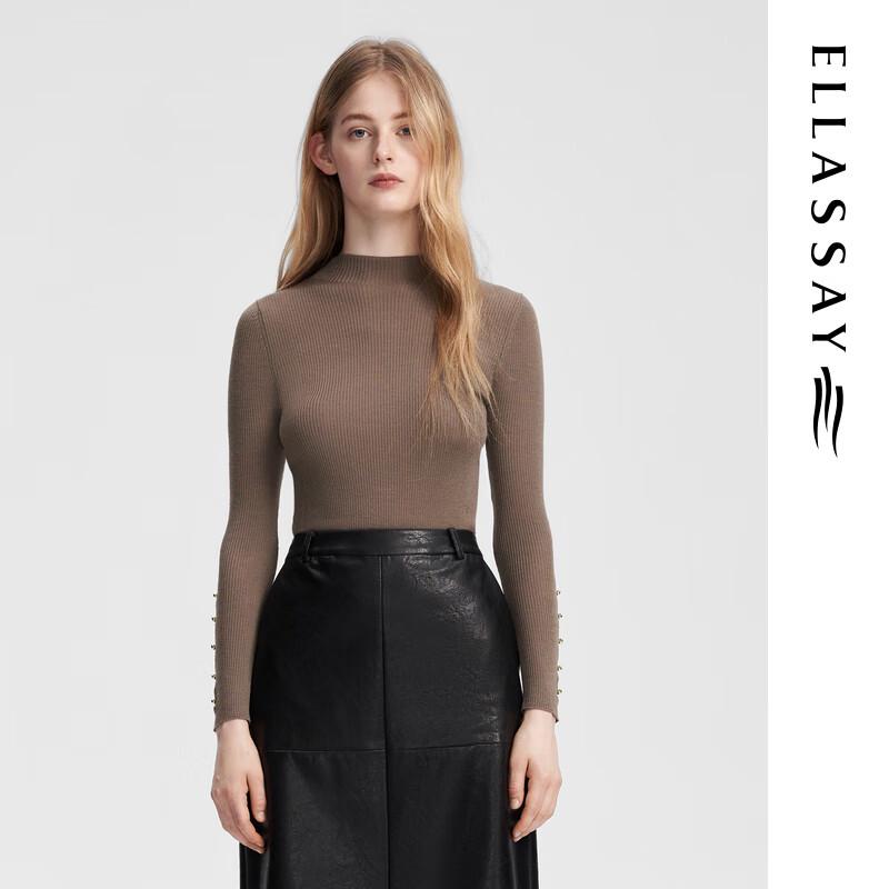 ELLASSAY Women s 100% Merino Wool Slim-Fit Pullover Sweater M