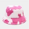 2023082062  Cow Painting Fleece Bucket Hats 8 Colors