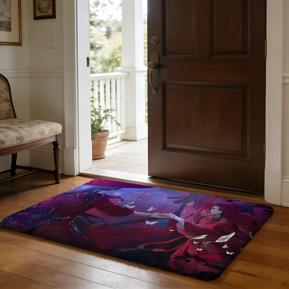Tian Guan Ci Fu Hua Cheng Xie Lian Anime Floor Mat Soft Flannel Absorbent Mat Non-Slip Rug Home Bedroom Bathroom