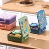 Lunch Box for Kids Cartoon Fruit Salad Bento Box with Tableware Portable Student Office Workers Food Containers Microware Safe