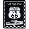 USA Route 66 Metal Signs Wall Poster Plaque Warning Sign Vintage Iron Painting Decoration for Home Cafe Living Room Club Bar