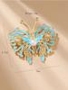 Chinese Style Ethnic Hollowed Out Oil Drop Pearl Butterfly Auspicious Cloud Pendant Brooch Cheongsam Accessories Female Pins Long-Lasting Color Brooch