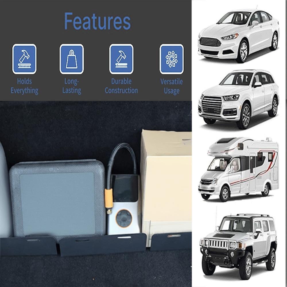 3Pcs Black Cargo Fixer Anti-slip function Trunk Organizer Trunk Divider  Goods anti-shifting