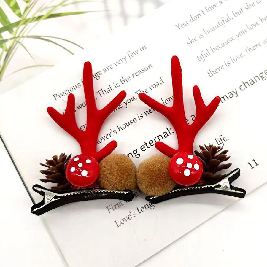2026 New 7 Styles Cute Deer Antlers Hair Clip For Women Girl Lovely Hair Buckle Hairpins Children Headwear Hairgrip Economic