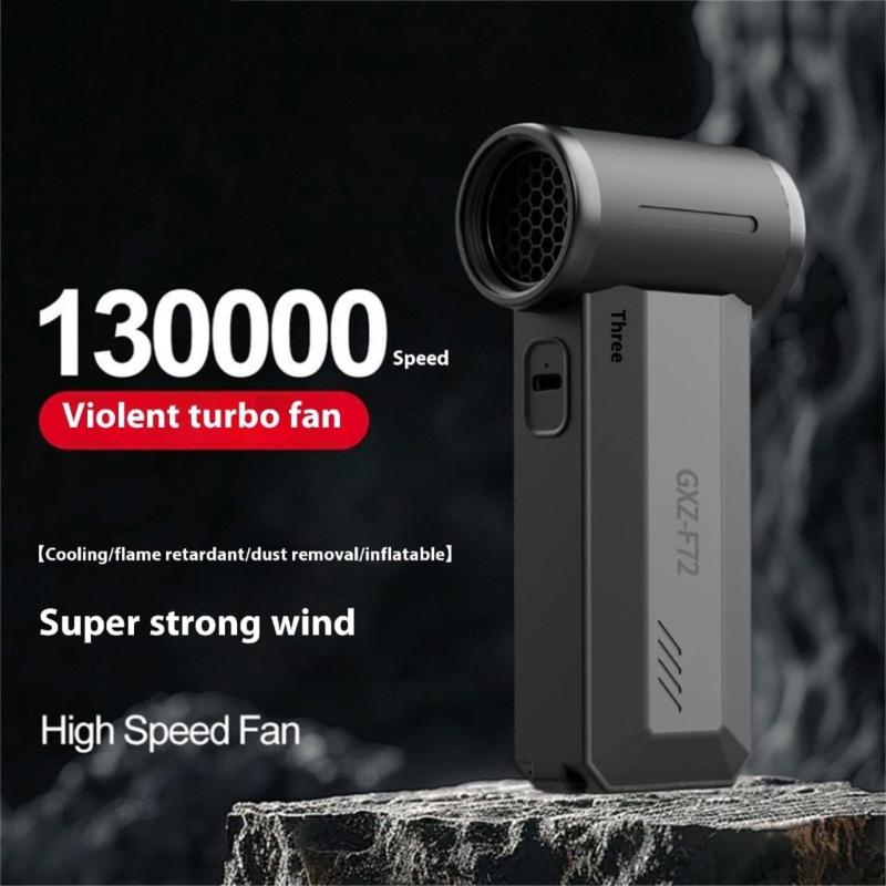 Rapid Rechargeable Handheld Air Blower Vacuum combined Refrigerating Fan Multiple Purpose Electric Polisher for Keyset Car Outdoor Use