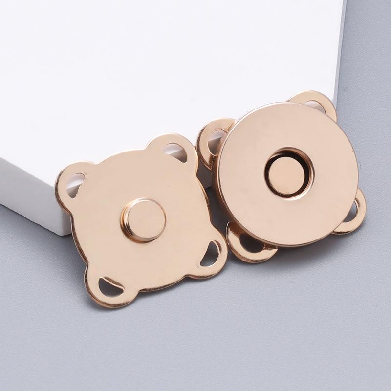 Plum Blossom Magnetic Snap Fasteners: Invisible, Colorful Male-Female Buckles for Bags & Clothes