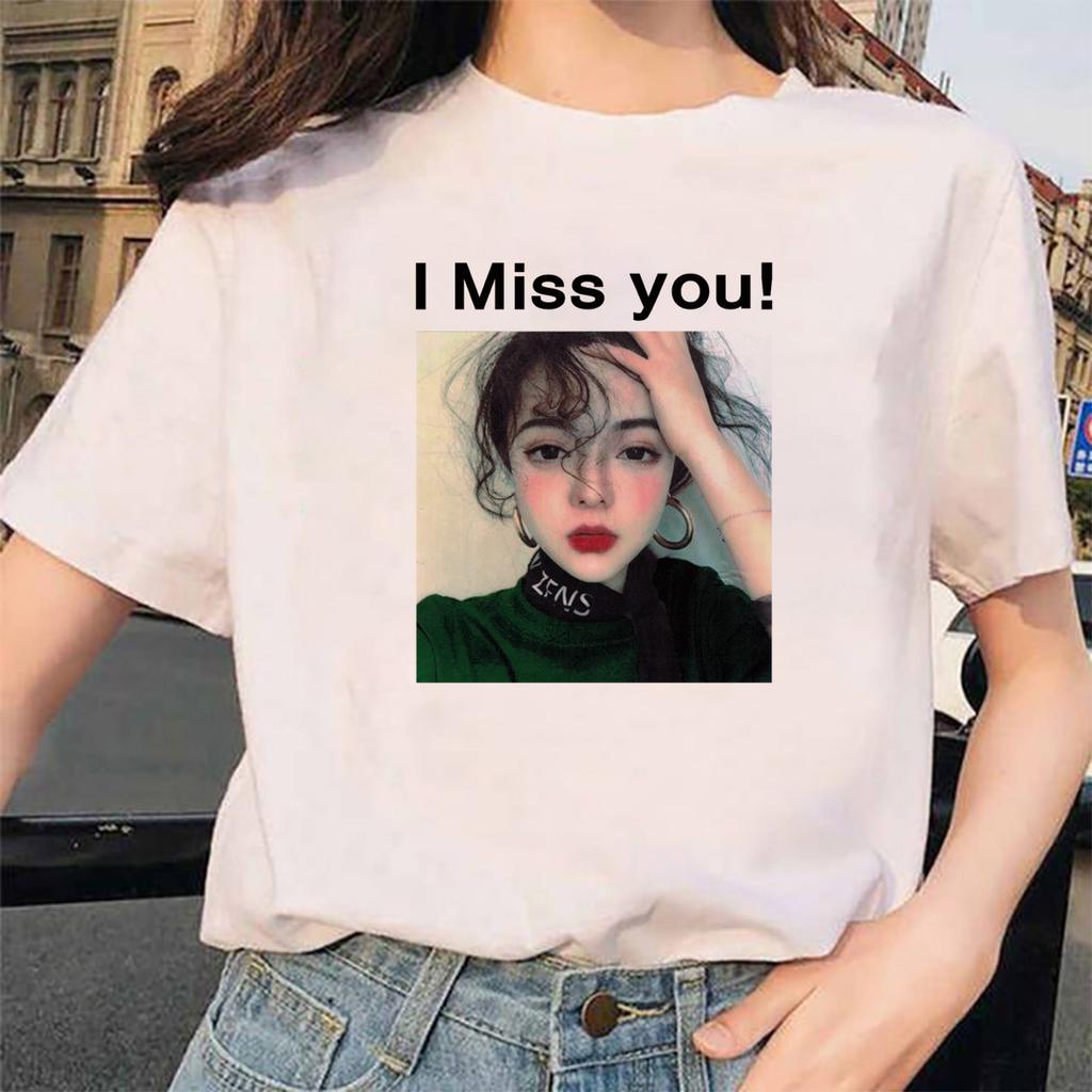 Buy Harajuku Funny I Miss You Printing Tshirt Fashion Women T Shirt Summer  Women Hip Hop Ullzang T-Shirt Bad Guy Funny Friends Tshirt 90S Bury Friend  at affordable prices — free shipping,