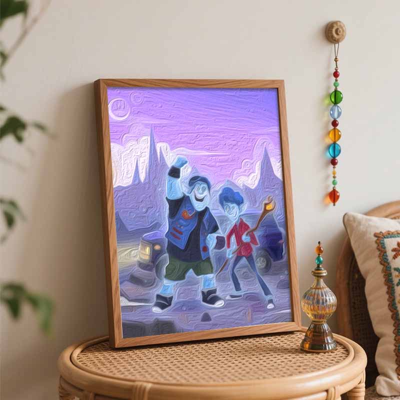 Disney Oil Painting Kit Painting Art Onward Bedroom Wall Decoration Handmade Diy Gift Perfect for Fans of the Movie