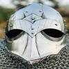 Chainmail Viking Vandal Medusa Steel Helmet Chainmail Hand Forged Armor Best Gift