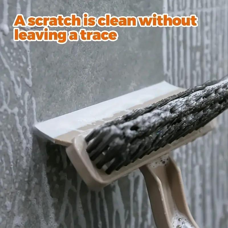 Multi-functional 4-in-1 Cleaning Brush with Rotating V-Type Head and Swivel Handle for Home, Kitchen, and Bathroom