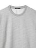 BUCKAROO Men'S Bias Ribbed Round Long Sleeve T-Shirt Melange Gray