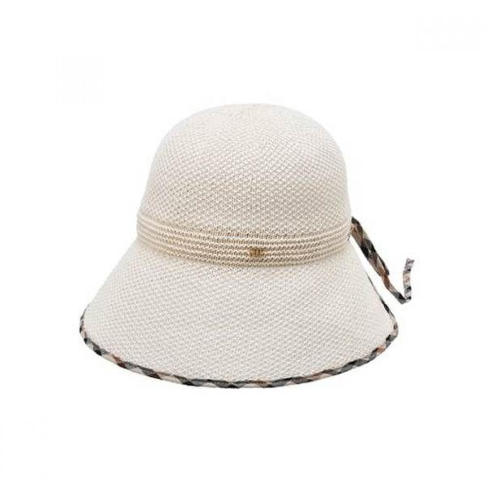 Daks Cotton Blend Bonnet Hat Brown Line Colors Dbhe5e149w1 Single option