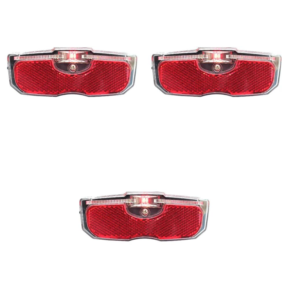 1-3pcs Bicycle Taillight Bike Rear Reflector Taillight Waterproof LED Cycling Bike Warning Light Battery Powered Safety Warning